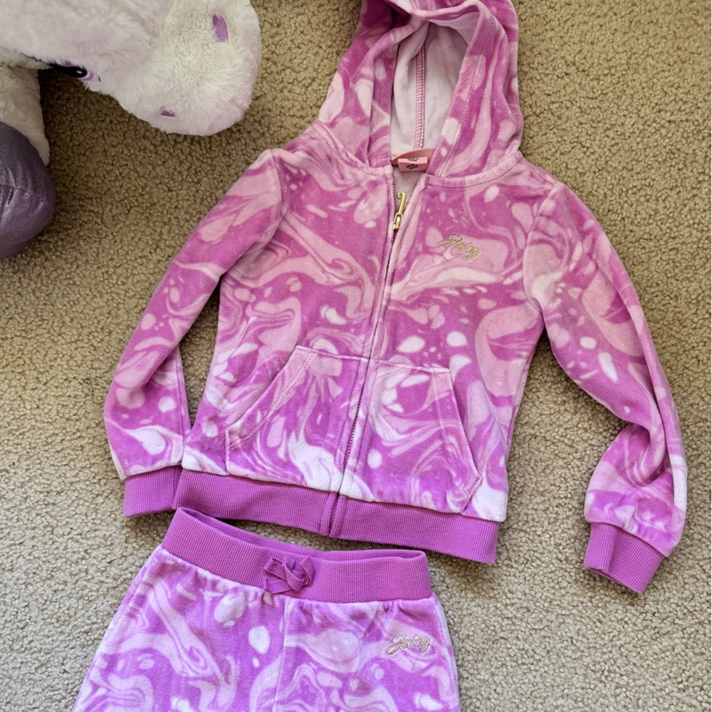Juicy Couture Pink Swirl Kids Matching Set